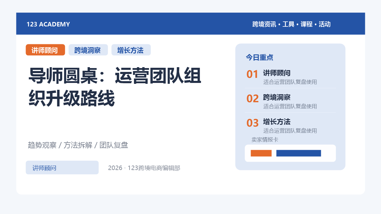 导师圆桌：运营团队组织升级路线